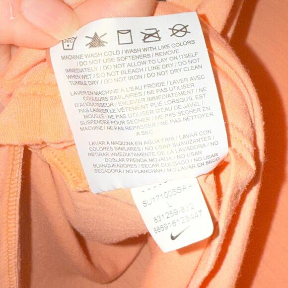 Nike Womens Dri-Fit Activewear Tank Top Size Large Mesh Back Asymmetrical Hem - Picture 8 of 10